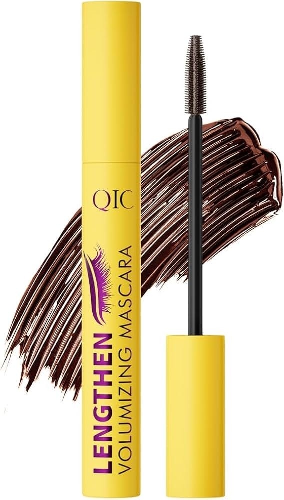 Тушь для ресниц QIC VOLUMIZING MASCARA для объема, удлиняющая коричневый