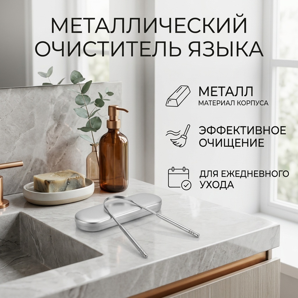 Dental Tongue scraper очиститель языка средняя 1 шт