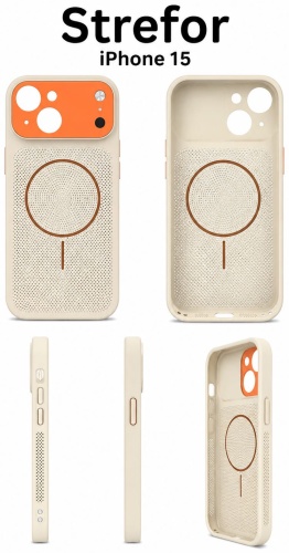 Чехол Strefor для Apple iPhone 15 кремовый