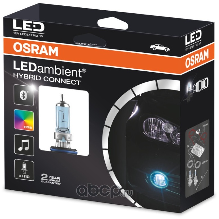 Osram LEDEXT102-10 светодиодная W5W, 2 шт