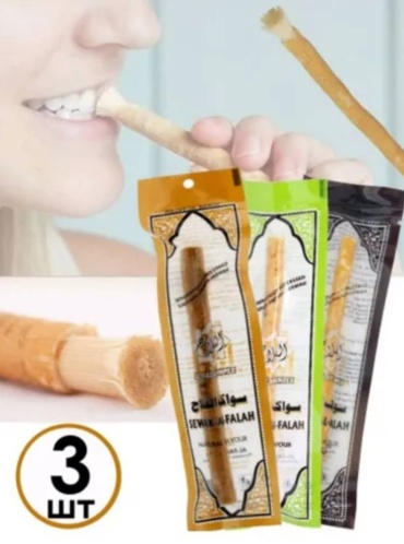 Al Falah Мисвак Siwak зубная щетка мягкая 3 шт