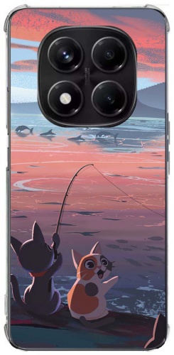 Чехол Qeeca для Xiaomi Redmi Note 14 Pro рисунок
