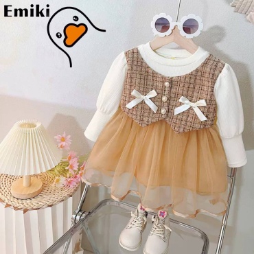 Нарядное платье Emiki коричневый