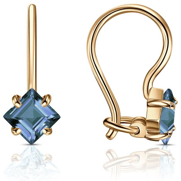 Серьги Lucente EAR-LU-585-069494 вес 0.922 г золото, фианит