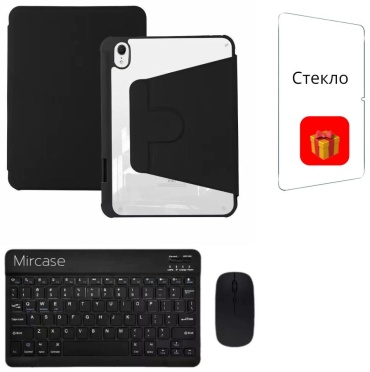 Чехол Mircase для Redmi Redmi Pad 2 11 дюйм черный, прозрачный