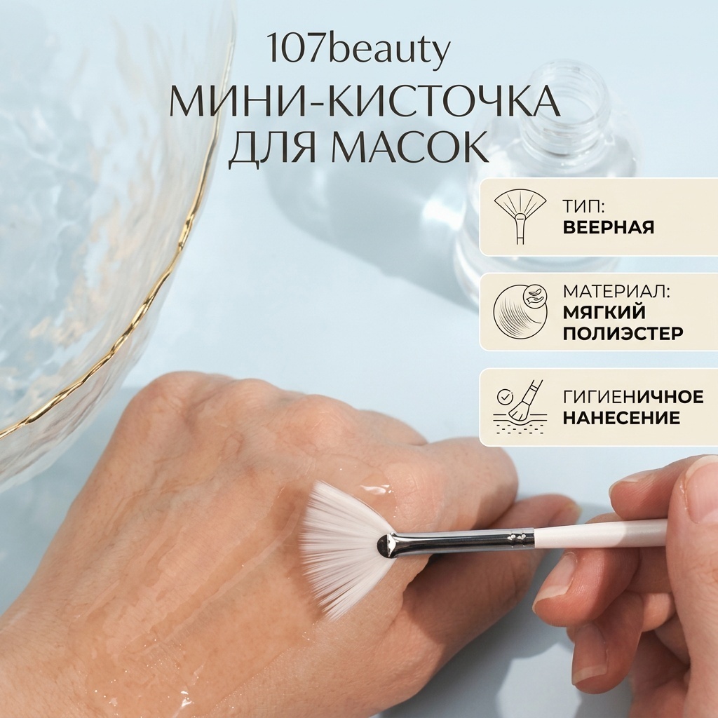 107beauty Мини-кисточка для масок 1