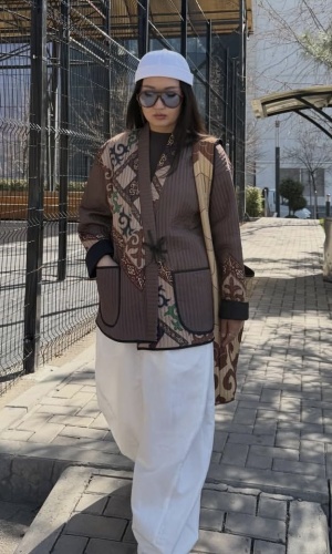 Национальный костюм UMAYRA ETHNO WEAR Креативные принты и узоры коричневый