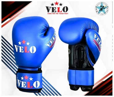 Боксерские перчатки VEL 10 oz синий