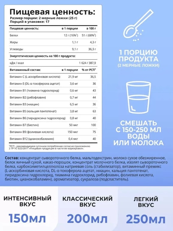 Женский протеин шоколад-голубика шоколад, голубика 425 г, фото 3