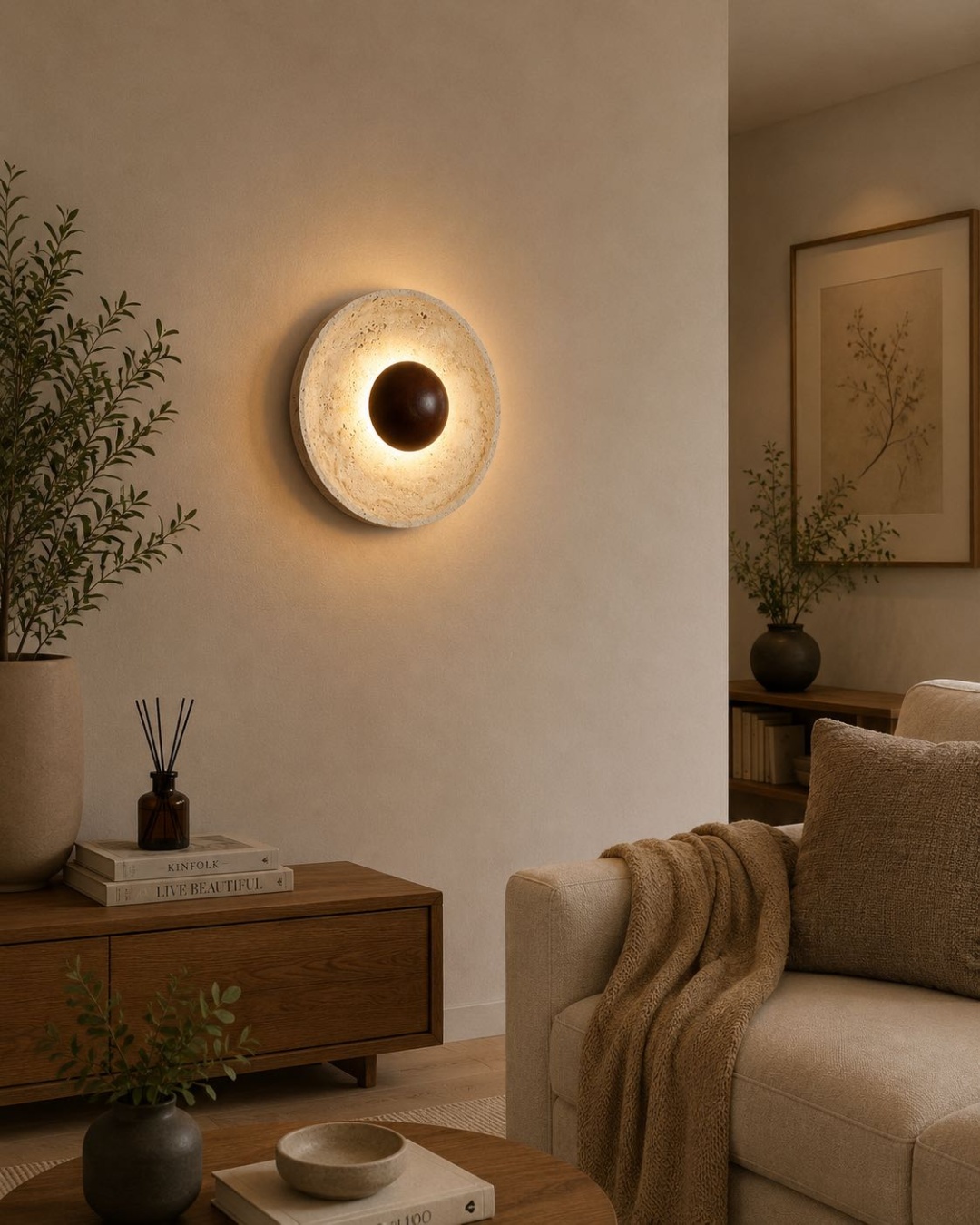 Бра настенный Werline LED, коричневый, серый