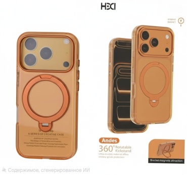Чехол HDD для Apple iPhone 17 Pro оранжевый