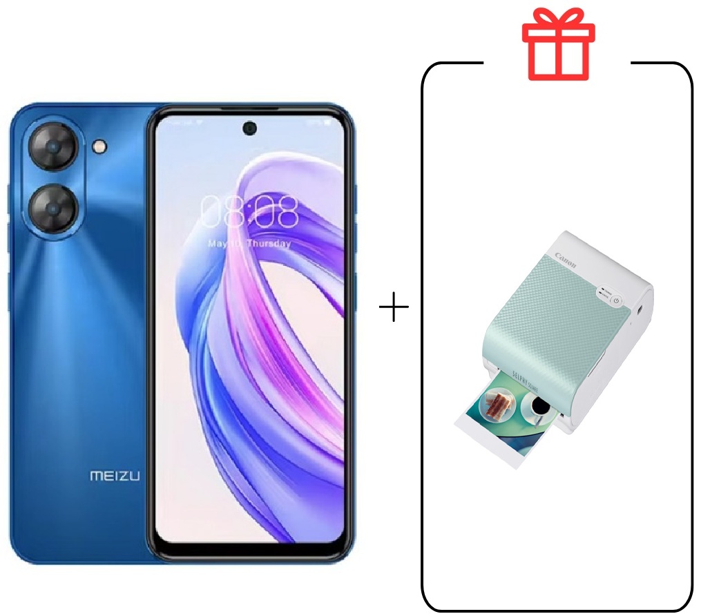 Смартфон Meizu MBLU 21 6 ГБ/128 ГБ синий + зеленый