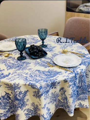 Скатерть R.I.Textile 130x130 см, полиэстер, хлопок, дак, 1 шт