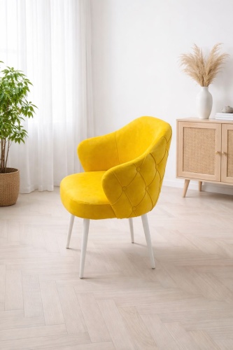 Стул NED 355306432, 85x50x50 см, желтый 1 шт.