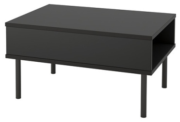 Журнальный столик IKEA TUNSTA, 50х70x37 см, черный