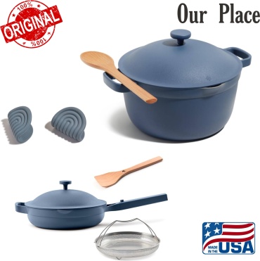 OUR PLACE набор посуды USA Cook Duo Blue Salt 5 в 1
