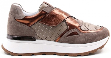 Кроссовки FastStep Women Genuine Leather Women Daily Shoes 757ZA24048 коричневый