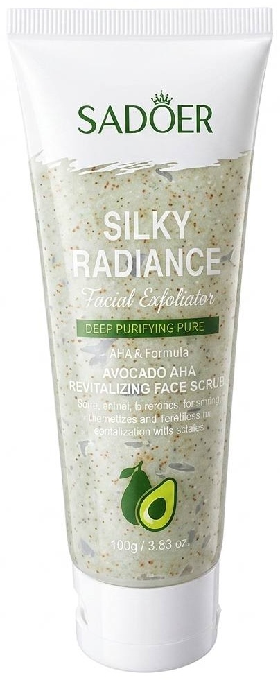 SADOER скраб Avocado Fruit Acid Rejuvenating Facial Scrub - Омолаживающий скраб для лица с авокадо 100 г