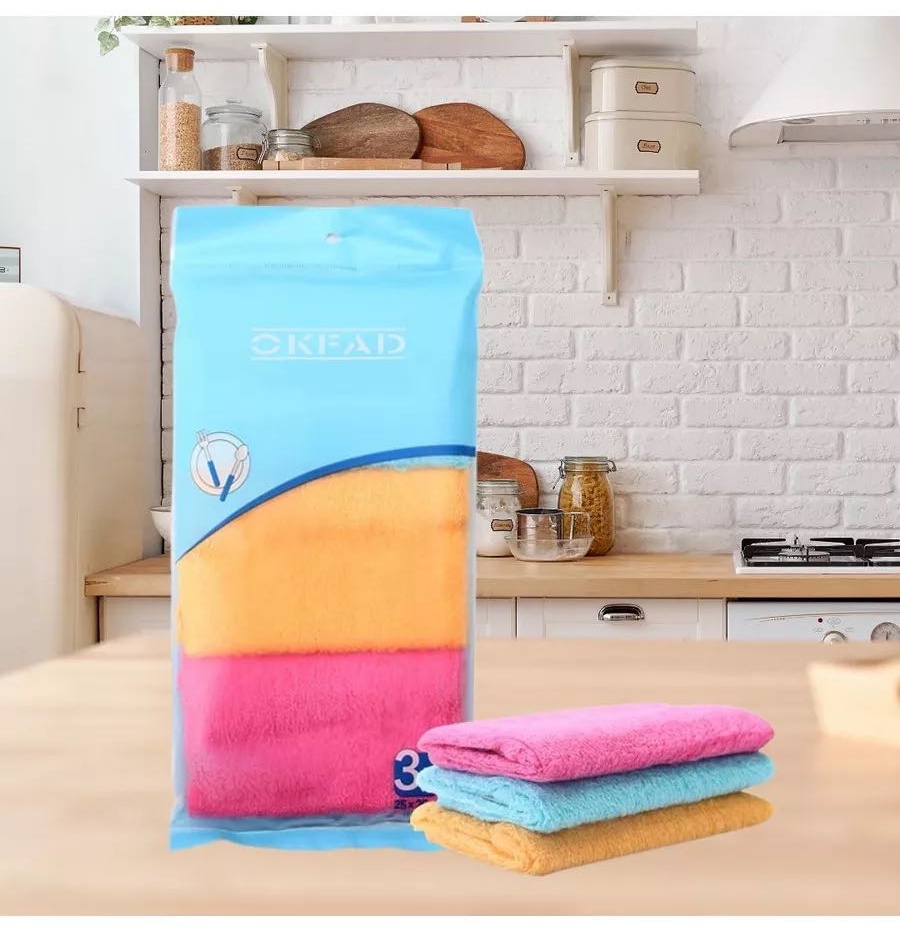 Тряпка для посуды, универсальная Kitchen Cloth 3 шт, микрофибра