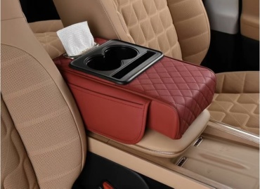 Подушка 30384065_285899794 на подлокотник 30x18.5 см красный