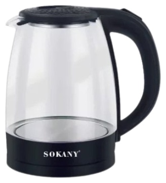 Электрочайник SOKANY SK-09087 серый, стальной