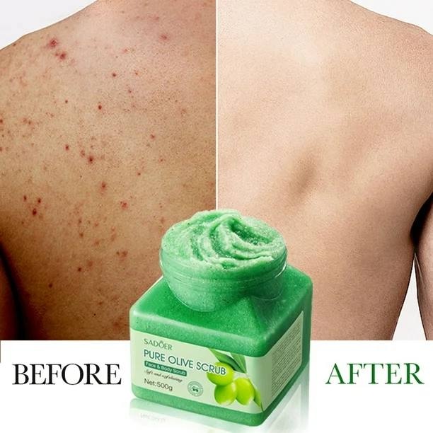 SADOER скраб Olive Exfoliating Cleansing Scrub Cream - Оливковый крем-скраб для тела 500 г