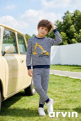 Пижама KIDS&BEYBY Тачки темно-синий