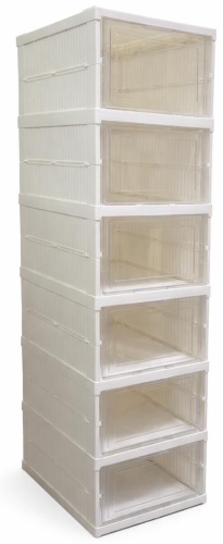 Шкаф для обуви 1 25x35x105 см, пластик
