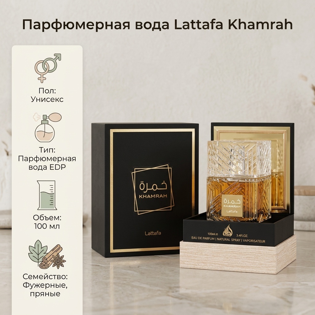 Lattafa Perfumes Kharmah парфюмерная вода EDP 100 мл, унисекс