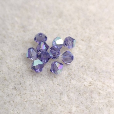Бусины Preciosa Tanzanite AB-4mm 10 шт