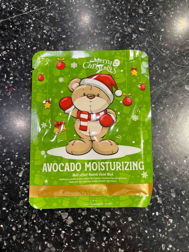 Маска для лица SADOER тканевая Avocado Moisturizing 1 шт
