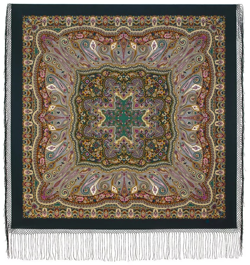Платок Павловопосадский платок шерсть 148 x 148 см