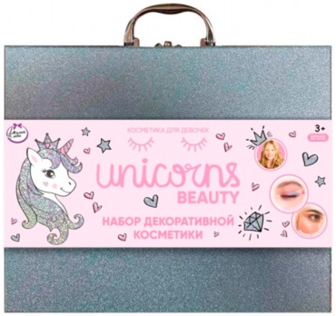 МИЛАЯ ЛЕДИ Unicorn в сером чемодане набор 3+