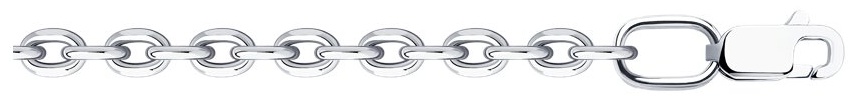 Diamant V48338 длина 60 см, вес 8.19 г серебро, плетение якорное