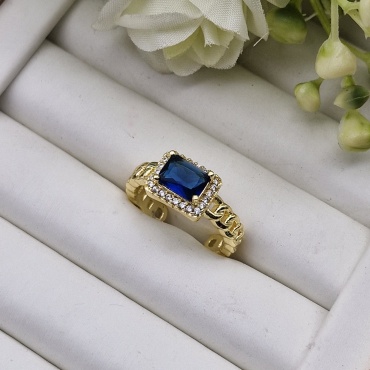 Кольцо Fashion Jewelry размер регулируемый бижутерный сплав, стразы