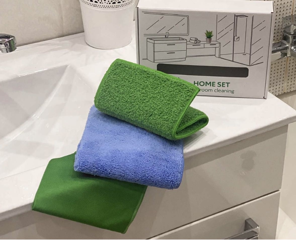 Тряпка универсальная Greenway HOME SET 3 шт, микрофибра