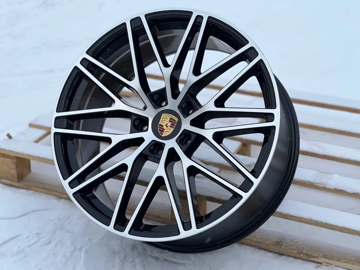 KOKO porsche-h3082f_2-GLOSS BLACK FACE 9.5x21/5x130 D71.6 ET46 4 диска черный