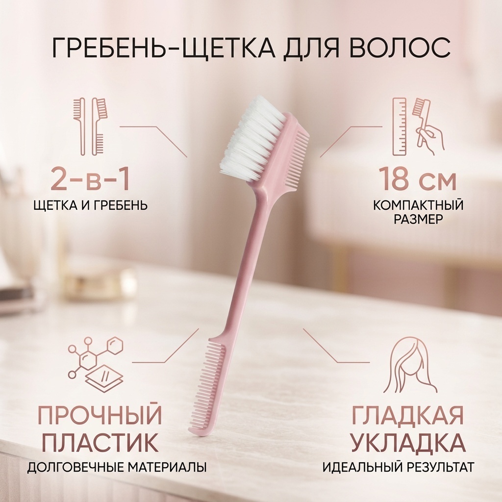 Гребень, скелетная расческа 18 см
