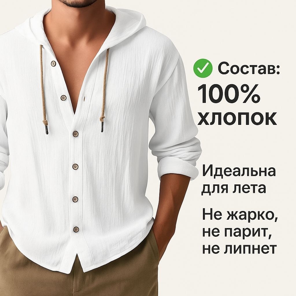 Рубашка свободного кроя YATMANOV&S белый