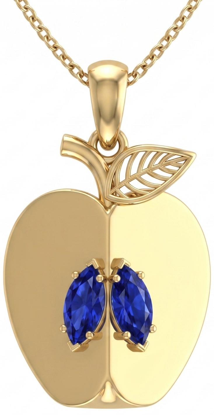 Подвеска Kazyna Gold CLM870056 вес 2.33 г золото, сапфир