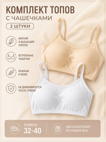 Бралетт Бюстгальтер бежевый