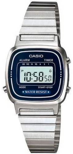 Кварцевые CASIO LA670WA-2DF полимерный пластик