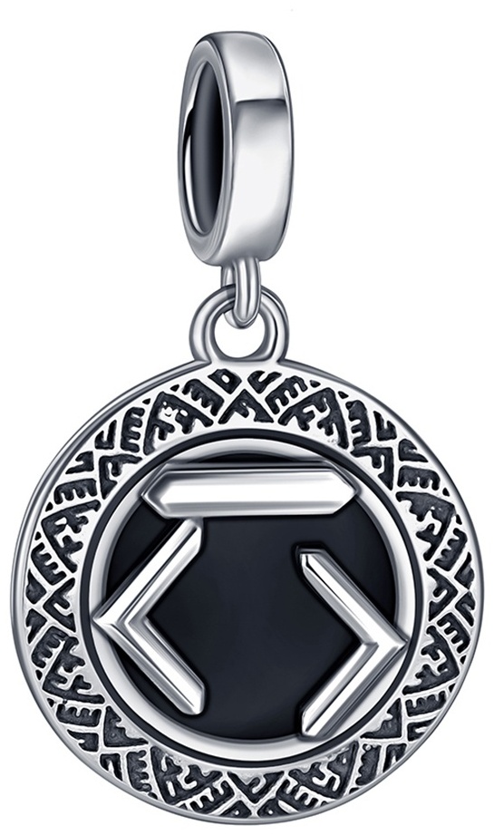 Шарм-подвеска Lucente Silver EV-NB01157POS_Ч.КОНЯ вес 1.695 г серебро, агат