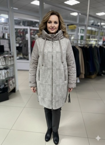 Демисезонная куртка бежевый