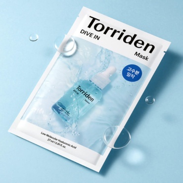 Маска для лица Torriden тканевая DIVE IN Low Molecular Hyaluronic Acid Mask 1 шт