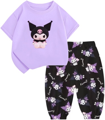 Комплект Hello Kitty черный, сиреневый
