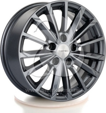 KHOMEN 1611 GRAY 67.1 6.5x16/5x114.3 D67.1 ET45 4 диска черный, серебристый, графит