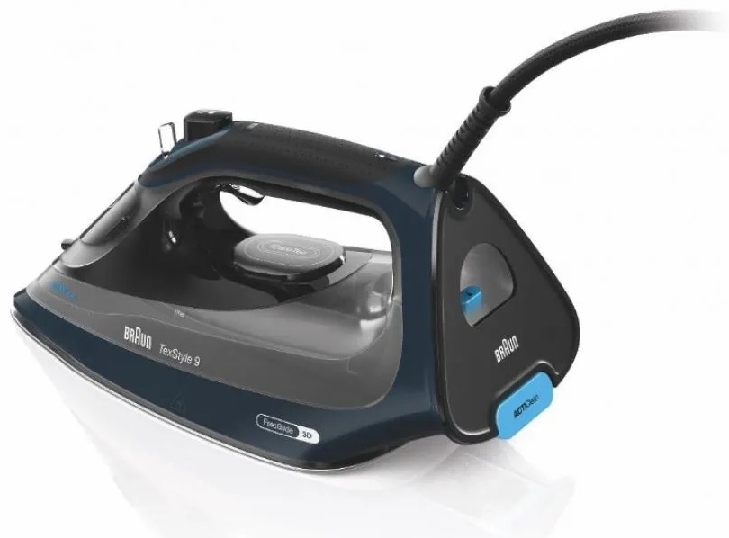 Утюг Braun TexStyle 9 SI9682DB черный, синий — фото 14