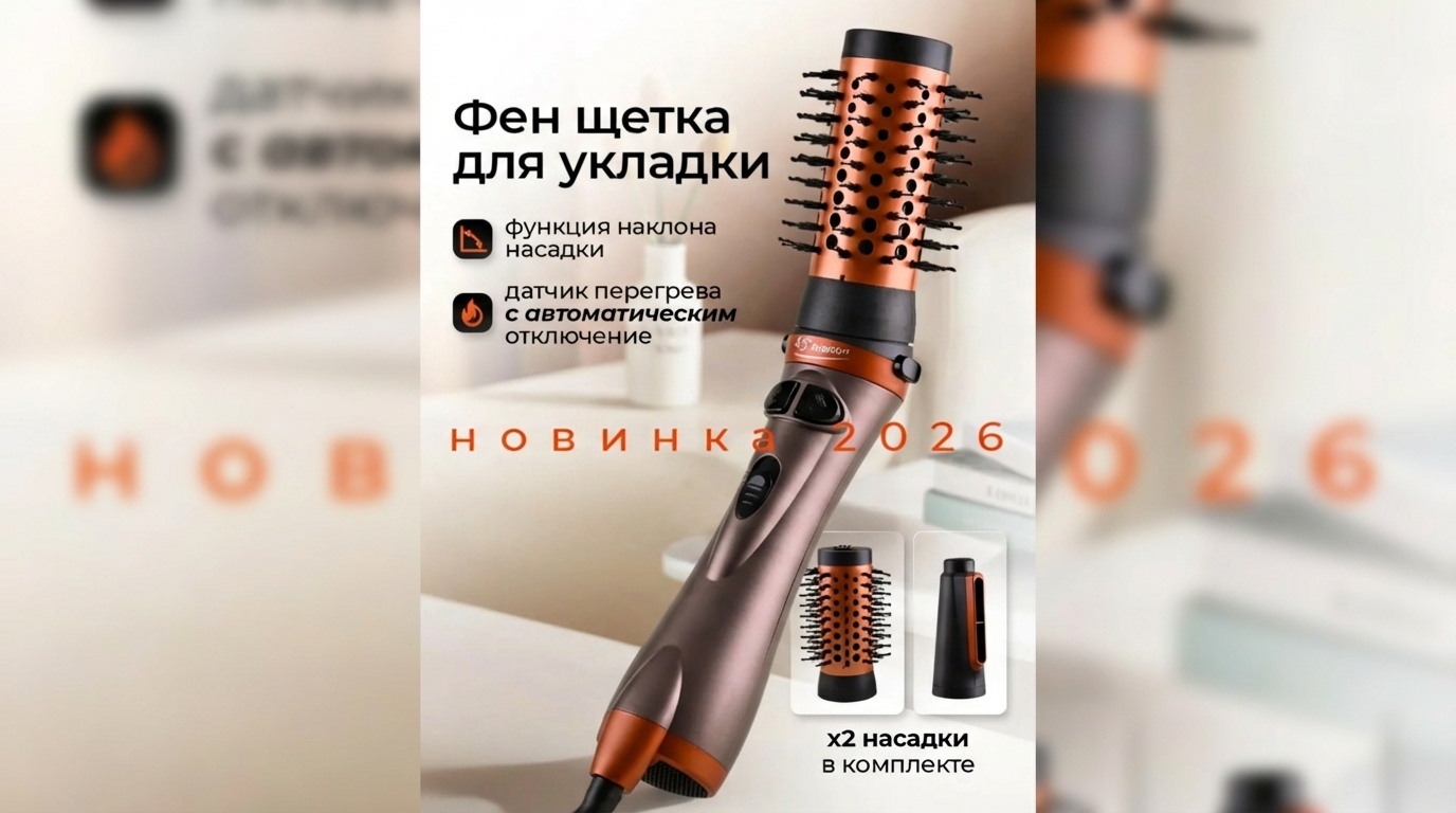 ОЕМ s-14 фен-щетка серый