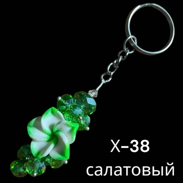 Брелок SNS Подвеска 40*25 мм металл, акрил, стекло 1 шт